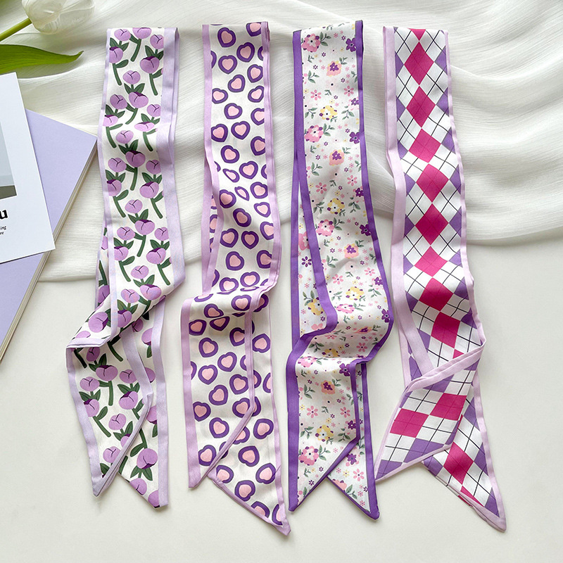 Silk Neck Scarf - Nueva bufanda de seda corta y