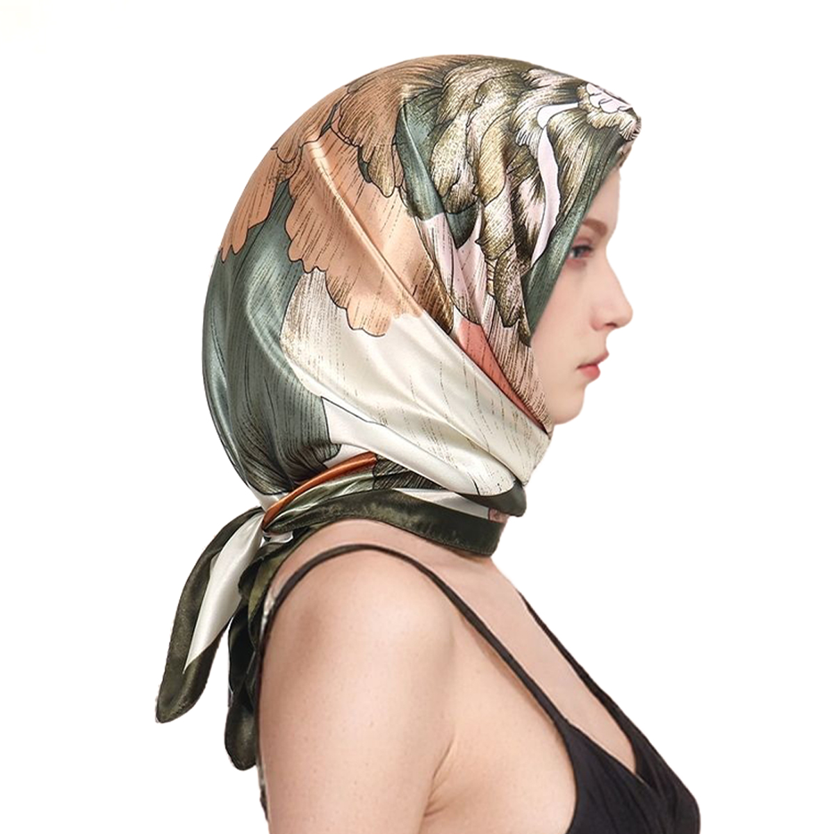 Bufanda cuadrada de seda satin - Silk Neck Scarf reseña y precio