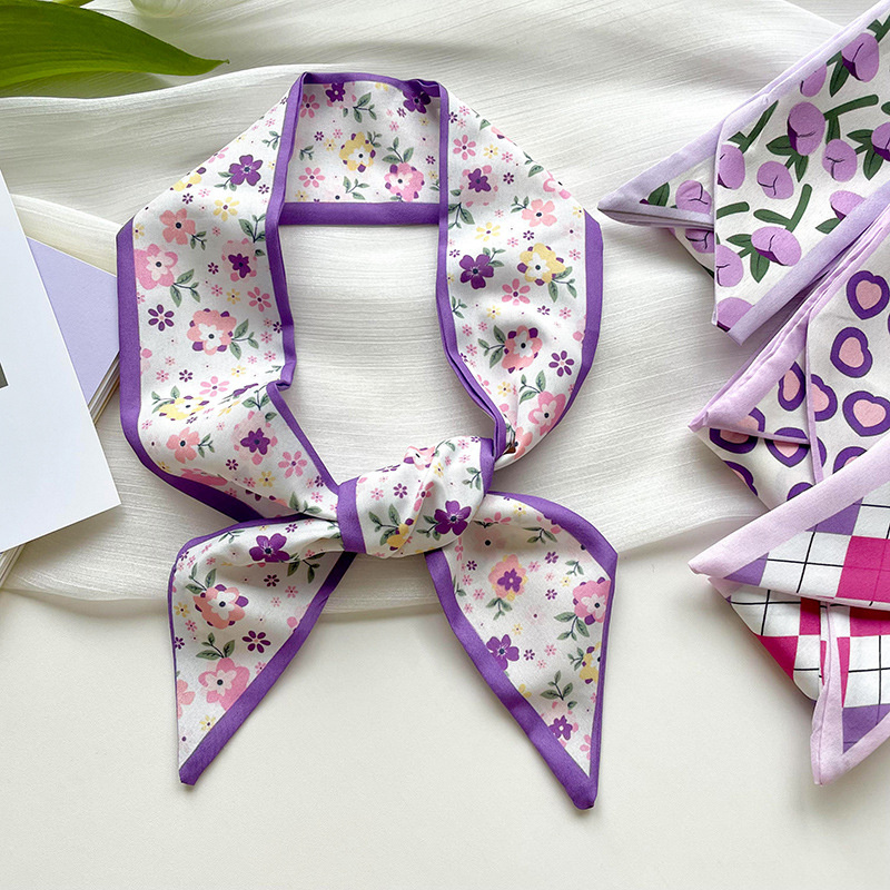 Nueva bufanda de seda corta y  - Silk Neck Scarf reseña y precio