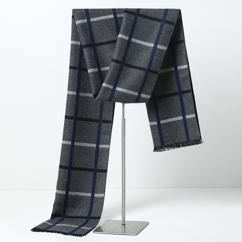 Bufandas a cuadros de marca de - Muffler Men Wool reseña y precio