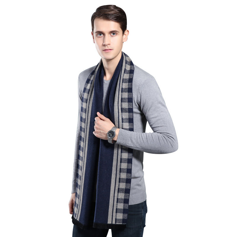 Bufandas a cuadros de marca de - Muffler Men Wool reseña y precio