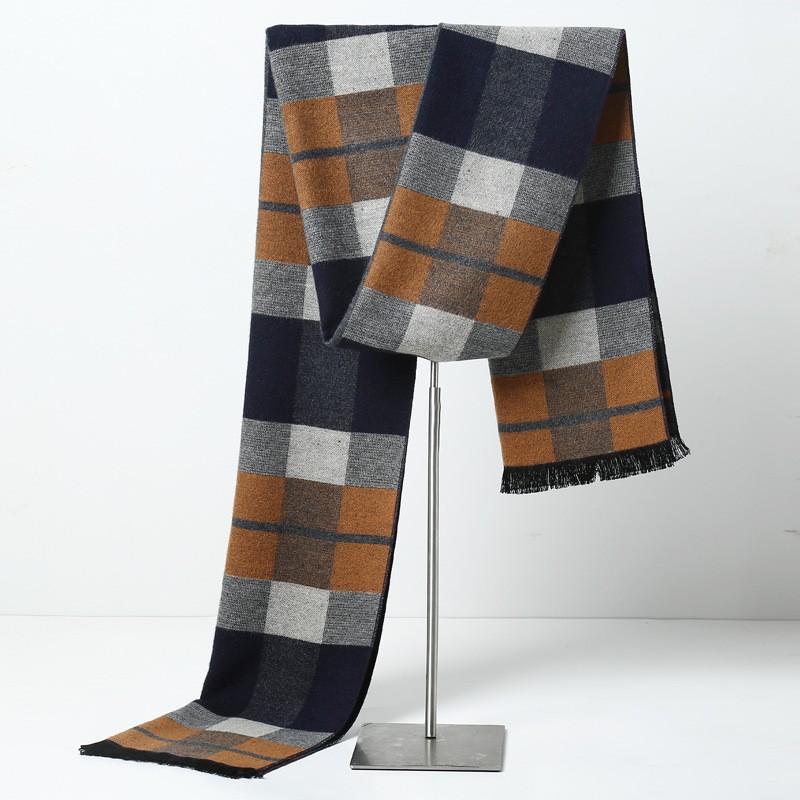 Bufandas a cuadros de marca de - Muffler Men Wool reseña y precio