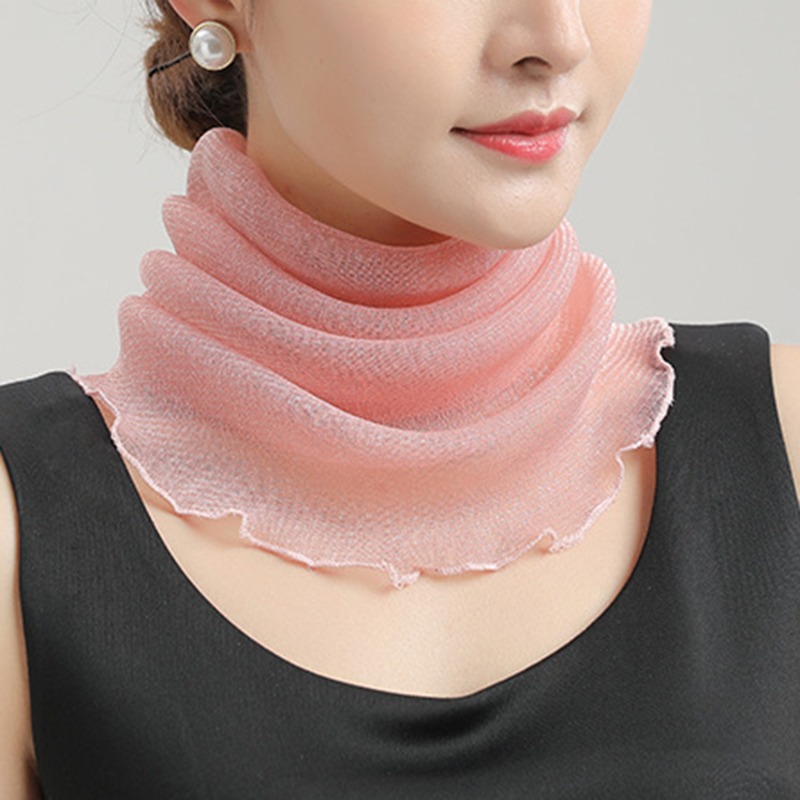 Bufanda de gasa con cuello par - Face Scarf Mask reseña y precio