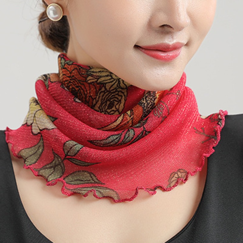 Bufanda de gasa con cuello par - Face Scarf Mask reseña y precio