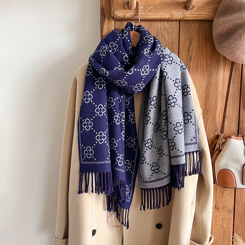 Marcas Jacquard diseño inviern - Woven Scarf Blanket reseña y precio