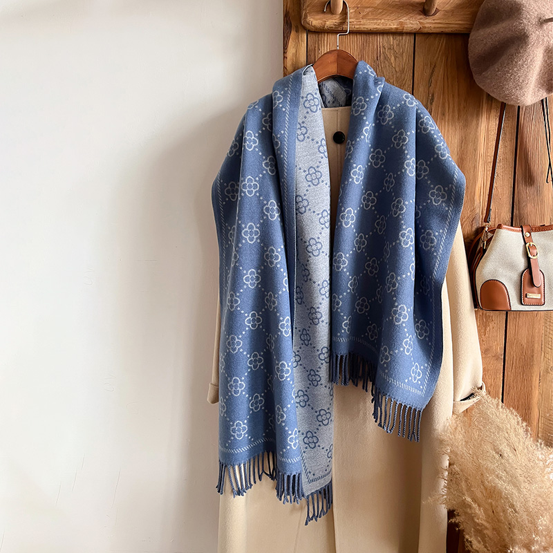 Marcas Jacquard diseño inviern - Woven Scarf Blanket reseña y precio